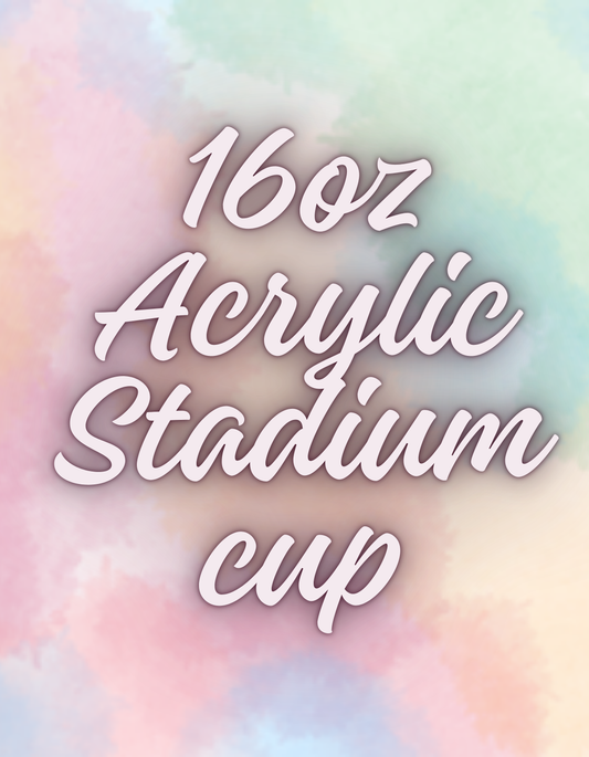 16oz Acrylic Stadium Cup