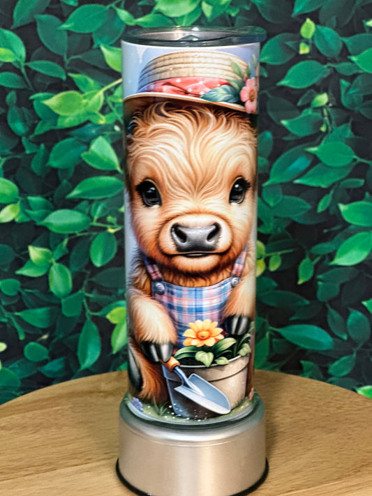 Potting flowers HC 20oz sublimation tumbler