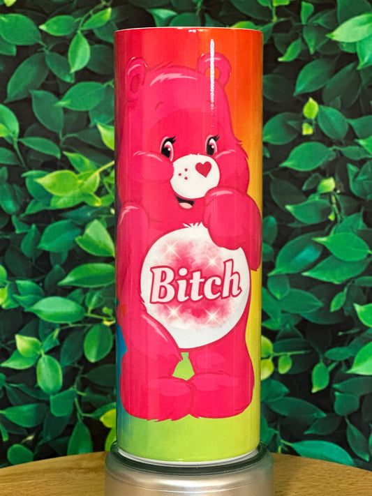 Pink Bitch Bear 20oz Sublimation Tumbler